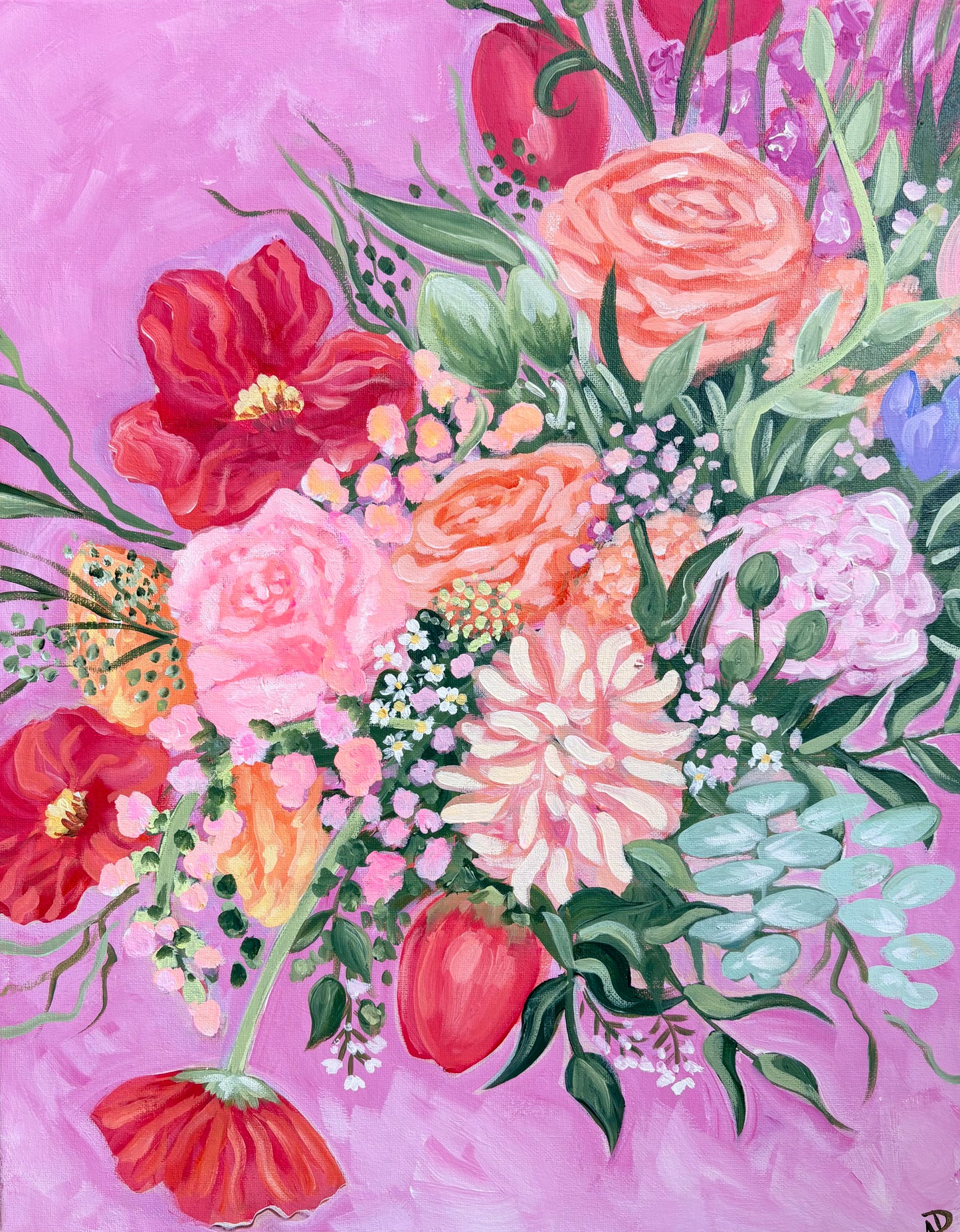 "Sunset Blooms" Original Painting