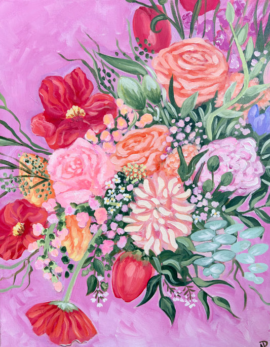 "Sunset Blooms" Original Painting