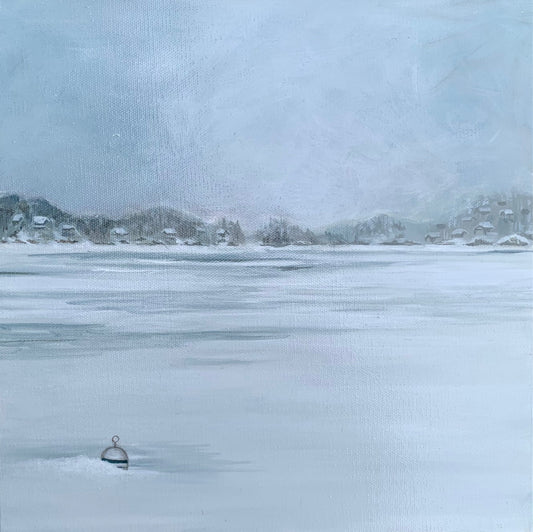 "Ice and Chimney Smoke" Original Painting